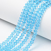 Glass Beads Strands EGLA-A044-T4mm-D08-1