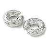 Brass Cuff Earrings for Women EJEW-D094-02P-2