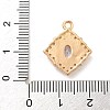 Brass Micro Pave Cubic Zirconia Pendants KK-Z072-03KCG-02-3