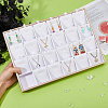 24-Slot Rectangle PU Leather Stackable Pendant Display Holder NDIS-WH0010-20-3