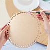 Cedar Wooden Basket Bottoms WOOD-WH0098-58-4