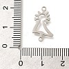 201 Stainless Steel Laser Cut Connector Charms STAS-R132-11P-3