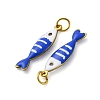 304 Stainless Steel Enamel Pendants X-STAS-E550-40G-01-2
