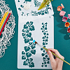 8Pcs 8 Style Plastic Drawing Painting Stencils Templates DIY-GF0004-82-5