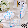 1 Roll Polyester Grosgrain Ribbon SRIB-CY0001-28B-4