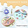 28Pcs 14 Colors Printed Alloy Pendants FIND-CJ0002-88-8
