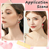 20Pcs Brass Stud Earring Findings KK-BBC0022-27-5