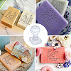 Clear Acrylic Soap Stamps DIY-WH0438-027-3