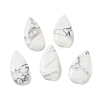 Natural Howlite Faceted Pendants X-G-D082-01A-1