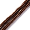Electroplated Non-magnetic Hematite Beads Strands G-P571-B01-01C-1