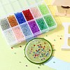 240G 12 Colors DIY 3D Nail Art Decoration Mini Glass Beads MRMJ-YW0001-058-5