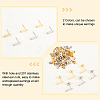 DICOSMETIC 60Pcs 2 Colors 304 Stainless Steel Stud Earring Findings STAS-DC0010-12-4
