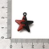 Red and Black Double Screen Alloy Pendants FIND-Z067-01B-10-3