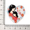 Mother's Day Printed Transparent Acrylic Pendants MACR-P042-C03-3