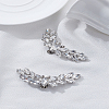 2Pcs Detachable Alloy Rhinestone Shoe Buckle Clips AJEW-LP0001-33-1