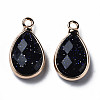 Synthetic Blue Goldstone Pendants G-Q998-033F-2