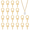 80Pcs Brass Screw Eye Peg Bails KK-ME0004-74G-1