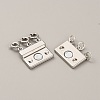 3-Strand 6-Hole Alloy Box Magnetic Clasps FIND-TAC0002-064P-2