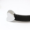 304 Stainless Steel Mesh Bangles BJEW-N225-34B-2