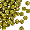 120Pcs Pave Disco Ball Beads RB-SC0001-13E-1