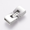 Tarnish Resistant 304 Stainless Steel Fold Over Clasps STAS-E144-147P-2