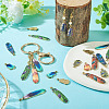 30Pcs 10 Styles Rack Plating Alloy Pendants FIND-TA0009-68-8