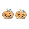 Halloween Theme Rack Plating Alloy Enamel Pendants ENAM-T021-02KCG-RS-1