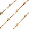 Handmade Brass Glass Beaded Chains GL-CBA1C06-01G-03-1