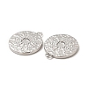 Tarnish Resistant 304 Stainless Steel Pendant Cabochon Settings LS-STAS-A070-17P-2