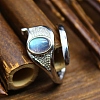 Eye of Horus Natural Labradorite Cuff Rings PW-WG75D57-02-1