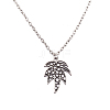 Zinc Alloy Coconut Leaf Jewelry Sets SJEW-BB16592-11