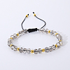 Bohemian Style Handmade Glass Braided Bead Bracelets for Women OL2464-3-1