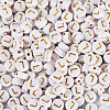 500Pcs Plating Acrylic Beads PACR-TADJ0001-01L-2