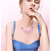 100Pcs 4 Colors Transparent Glass Beads DGLA-TA0001-45-8