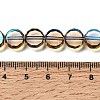 Electroplated Transparent Glass Beads Strands GL-CBA98F0-06C-07-4