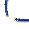 Braided Cotton Cord Bracelet Making MAK-L043-02G-05-2