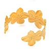 304 Stainless Steel Open Cuff Bangles for Women LS-BJEW-G711-01D-G-3
