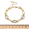 304 Stainless Steel Oval Link Chain Bracelets for Women BJEW-A169-05GP-5