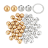 60Pcs 2 Styles Tibetan Style Alloy Beads FIND-PH0029-49-6