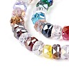Electroplate Transparent Glass Beads Strands EGLA-N022-05B-C01-3