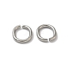 Tarnish Resistant 201 Stainless Steel Open Jump Rings STAS-M008-01-3