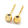 Brass Stud Earring Findings KK-U006-01G-02-1