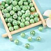 Glazed Porcelain Round Beads X-PORC-S489-8mm-09-5