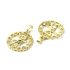 Rack Plating Brass Micro Pave Cubic Zirconia Pendants KK-R157-13A-G-2