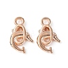 Alloy Dolphin Pendants TIBEP-20596-RG-NR-1