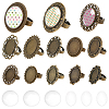 DIY Blank Dome Finger Rings Making Kit DIY-SC0022-20-1