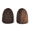 Natural Wenge Wood Pendants WOOD-T023-81-2