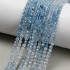 Gradient Color Natural Devil Blue Aquamarine Beads Strands G-NH0072-B01-3mm-1