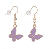 Butterfly Enamel Dangle Earrings EJEW-JE04861-3