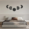 Wood Moon Phase Pendant Decoration HJEW-WH20013-003-6